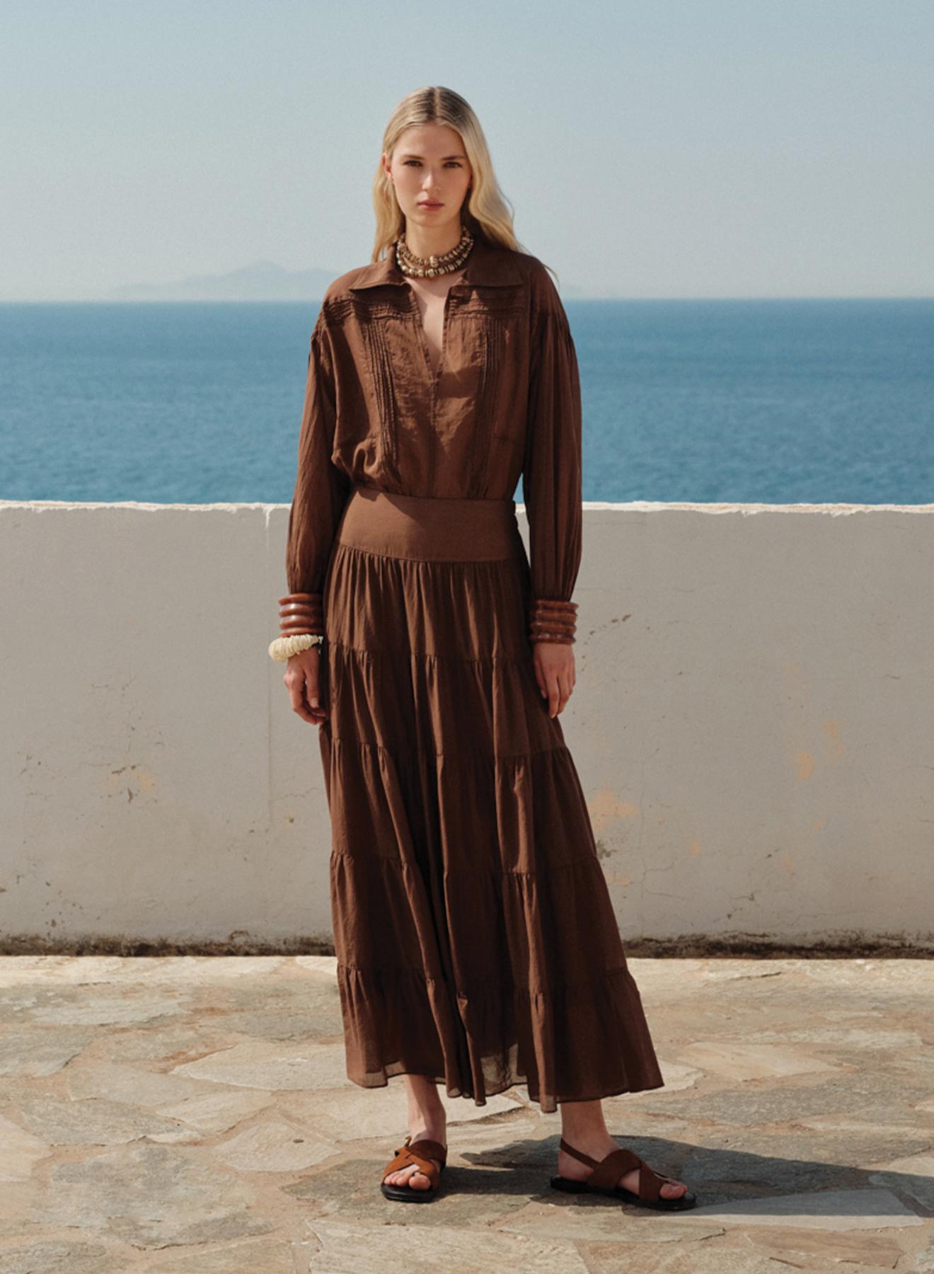 Σοκολά Φούστα voile "SAGE" Devotion Twins - 2