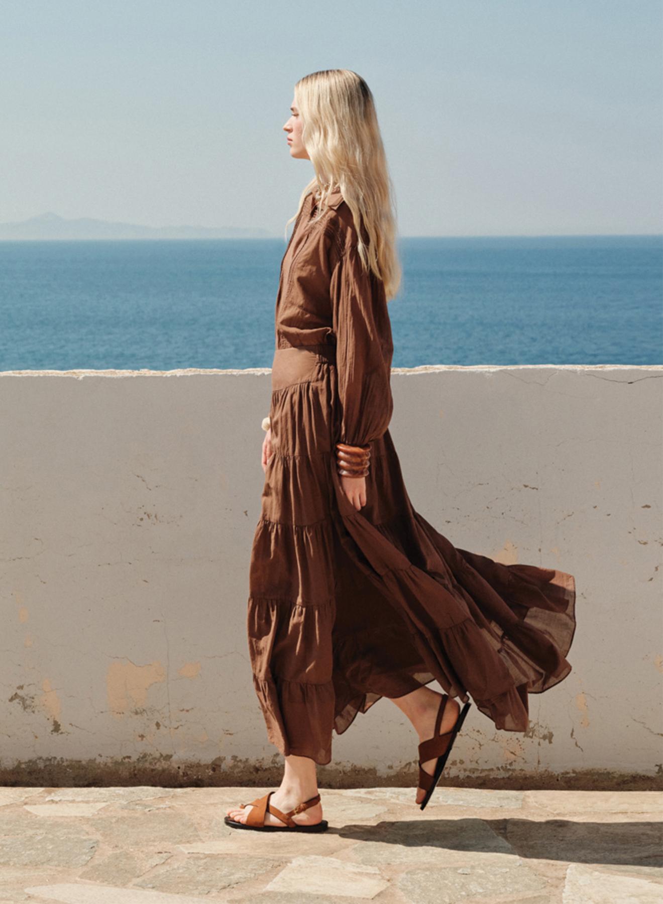 Σοκολά Φούστα voile "SAGE" Devotion Twins - 5