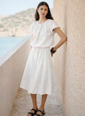 White popline Skirt "LUMA" Devotion Twins - 54429