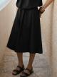 Μαύρη Φούστα ποπλίνα "LUMA" Devotion Twins - 1