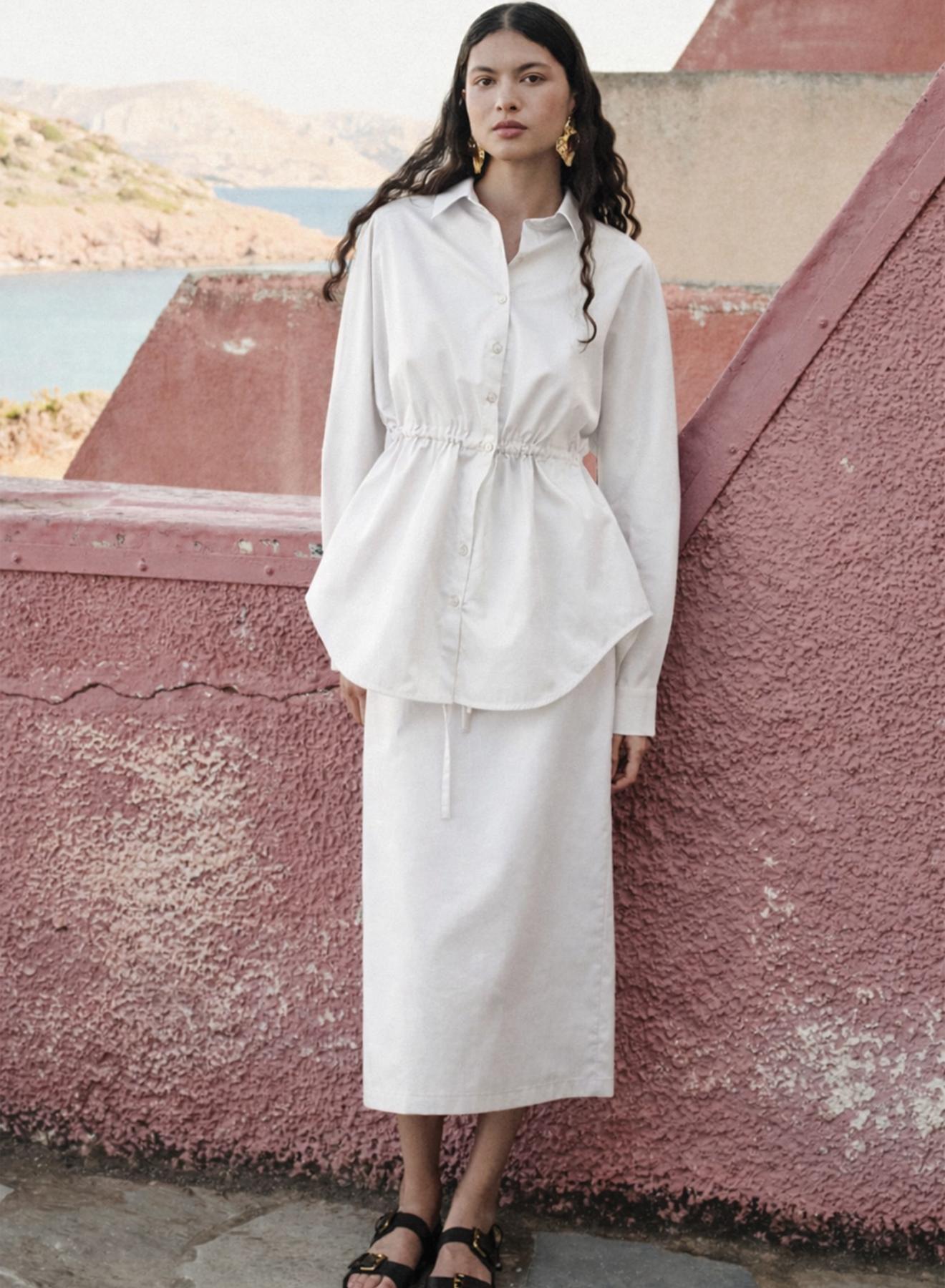 White popline Skirt "EVA" Devotion Twins - 1