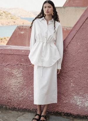 White popline Skirt "EVA" Devotion Twins - 54405