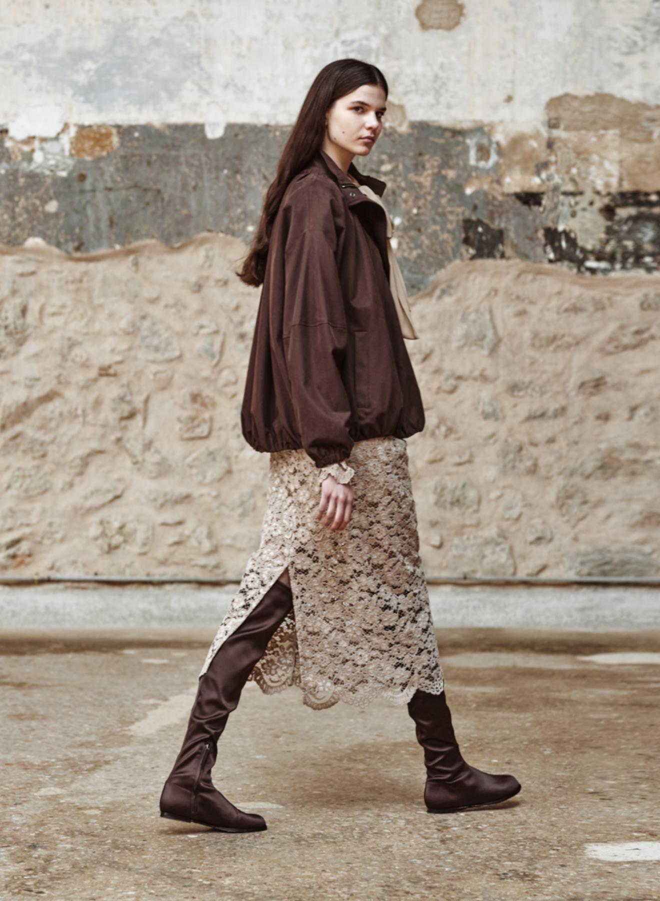 Chocolate Jacket with elasticated hem "DORINE" Devotion Twins - 2
