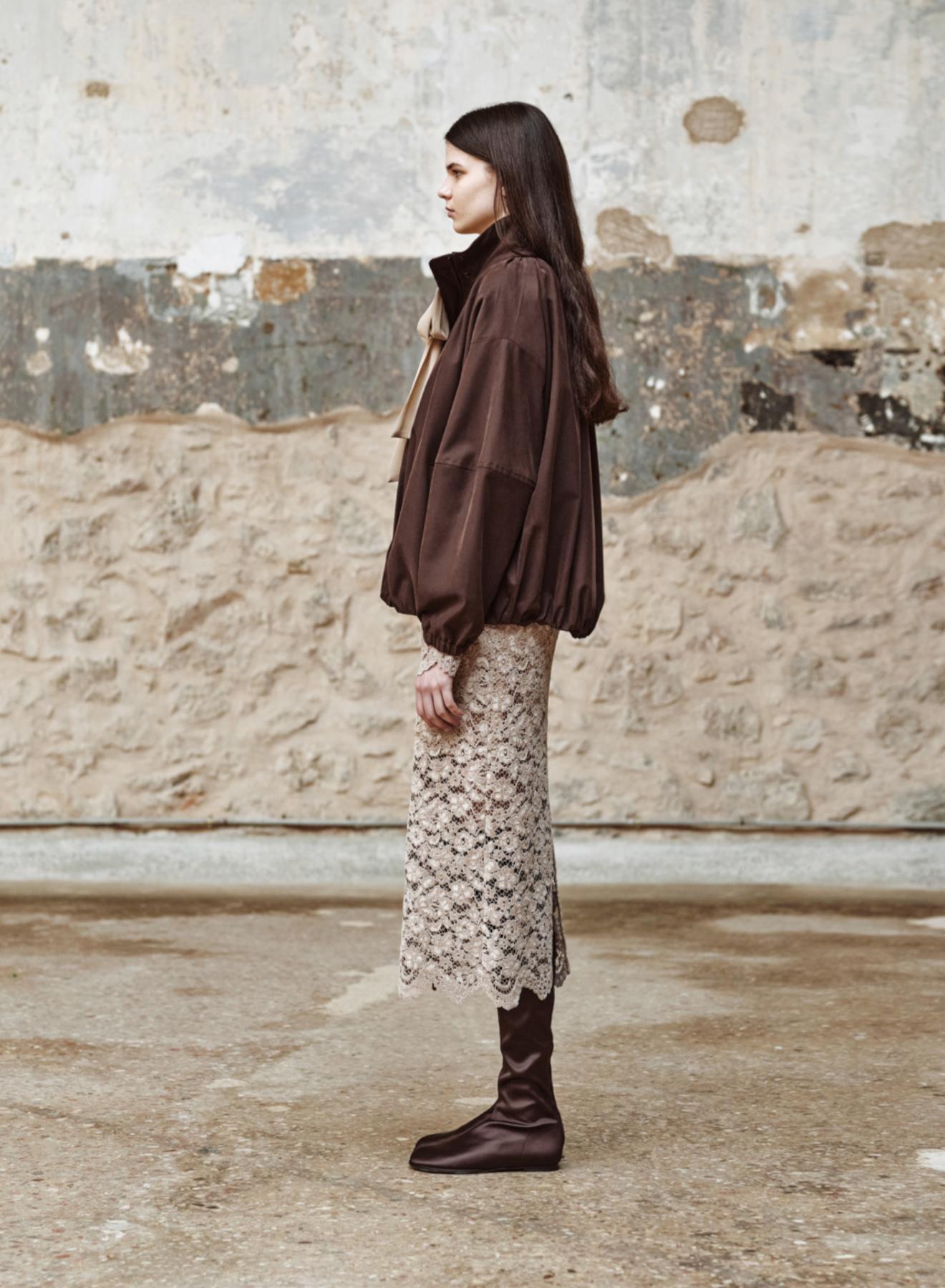 Chocolate Jacket with elasticated hem "DORINE" Devotion Twins - 3