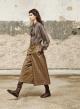 Chocolate-Ecru striped Shirt "DRELO" Devotion Twins - 1