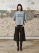 Grey cotton T-Shirt with print "CLEMENTINE" Devotion Twins - 0