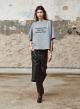 Grey cotton T-Shirt with print "CLEMENTINE" Devotion Twins - 1