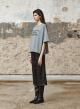 Grey cotton T-Shirt with print "CLEMENTINE" Devotion Twins - 2
