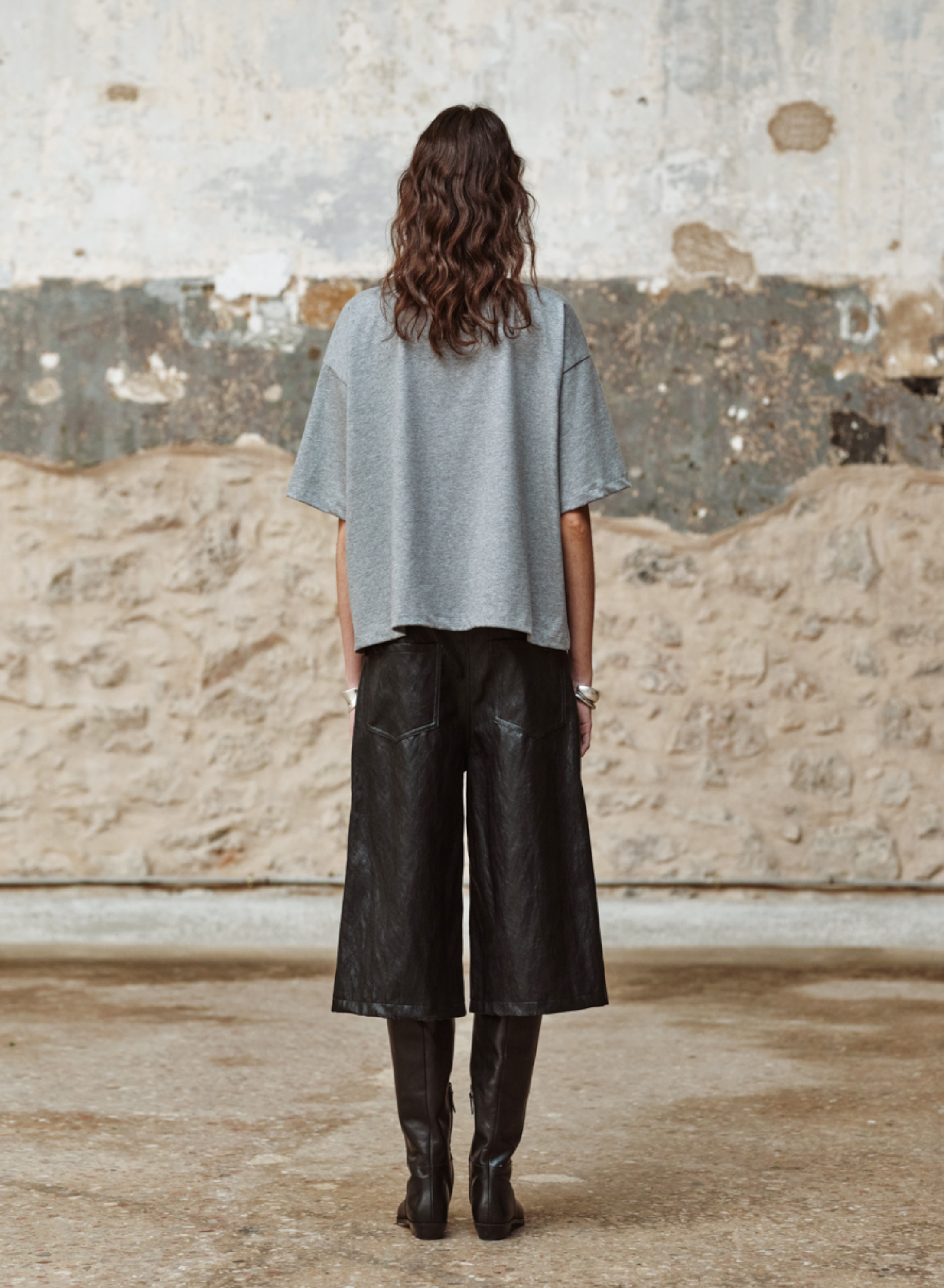 Grey cotton T-Shirt with print "CLEMENTINE" Devotion Twins - 3