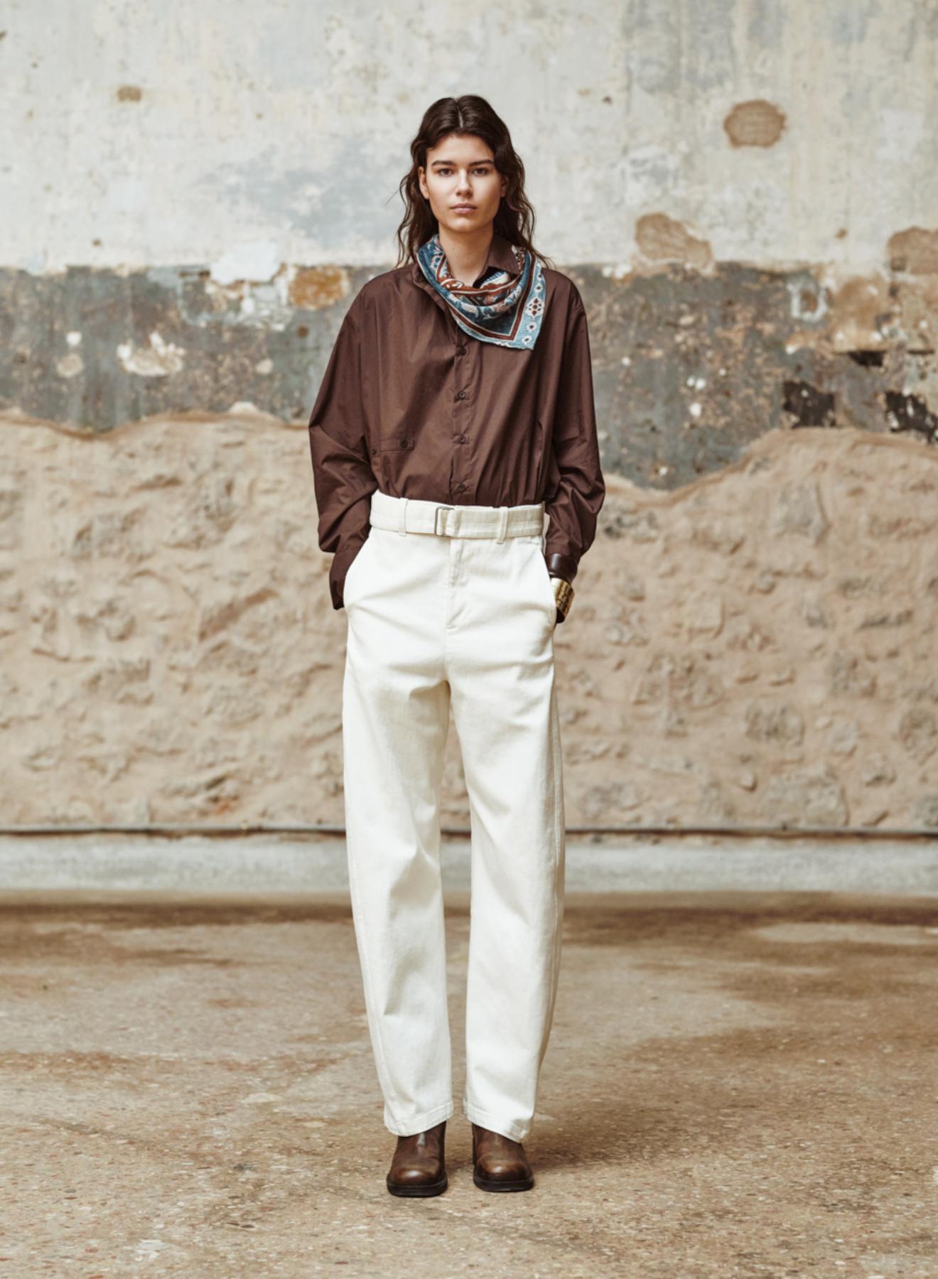Chocolate cotton Shirt "SOPHIE" Devotion Twins - 1