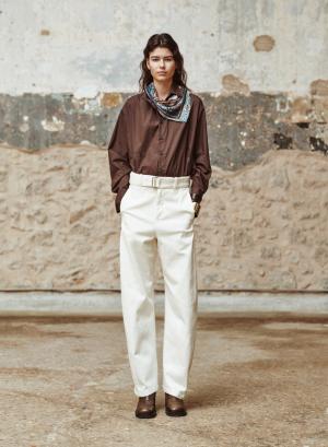 Chocolate cotton Shirt "SOPHIE" Devotion Twins - 64719