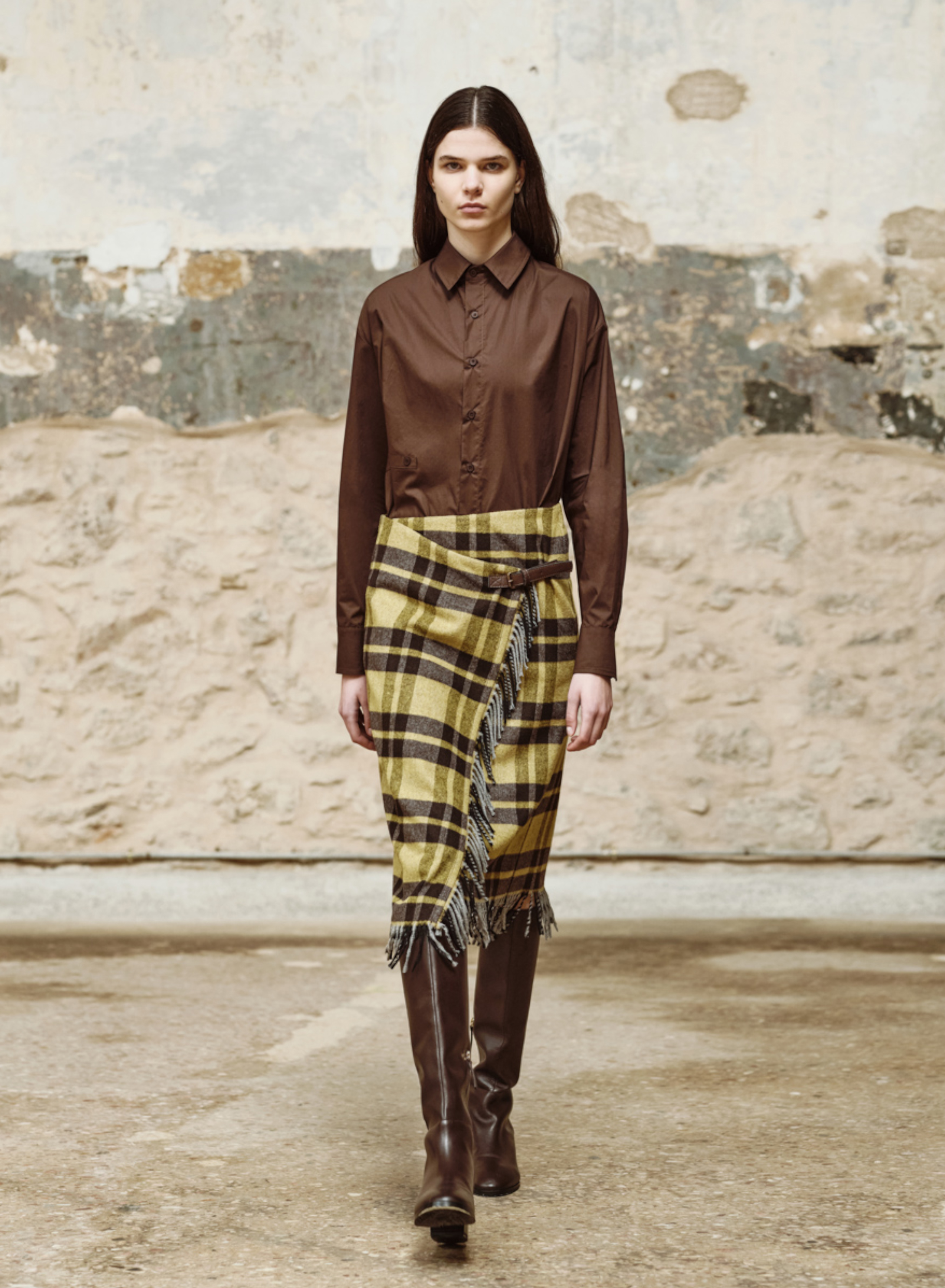 Chocolate cotton Shirt "SOPHIE" Devotion Twins - 5