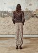 Beige lace Trousers with elasticated waistband and ankles "OPALINE" Devotion Twins - 3