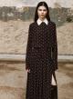 Chocolate printed Skirt with pleats and with belt "ELANCE" Devotion Twins - 1
