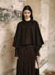 Chocolate printed Skirt with pleats and with belt "ELANCE" Devotion Twins-6