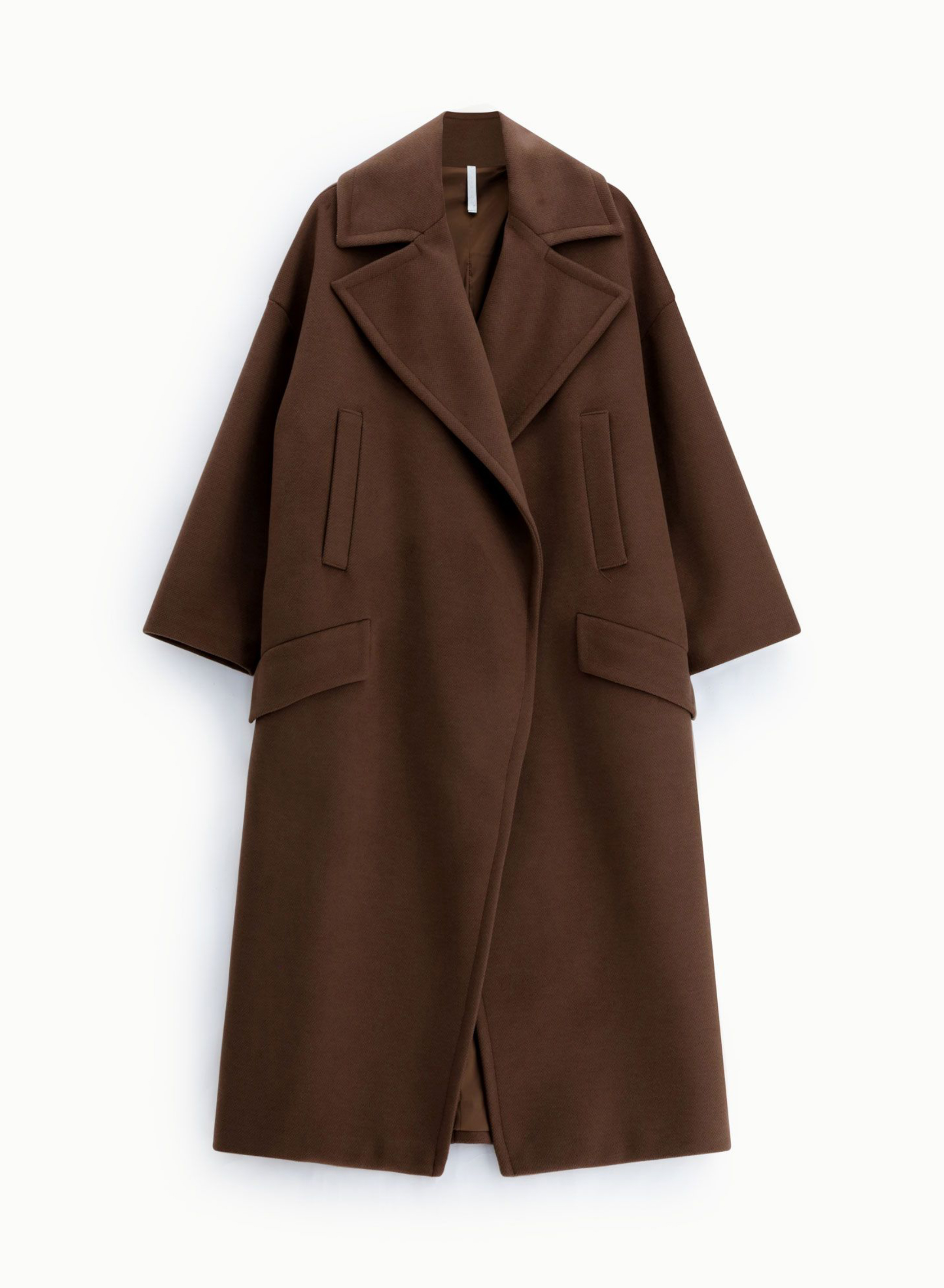 Chocolate double breasted Coat Imperial - 3