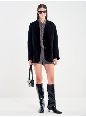 Dark Blue oversized Cardigan Coat Vicolo - 48974