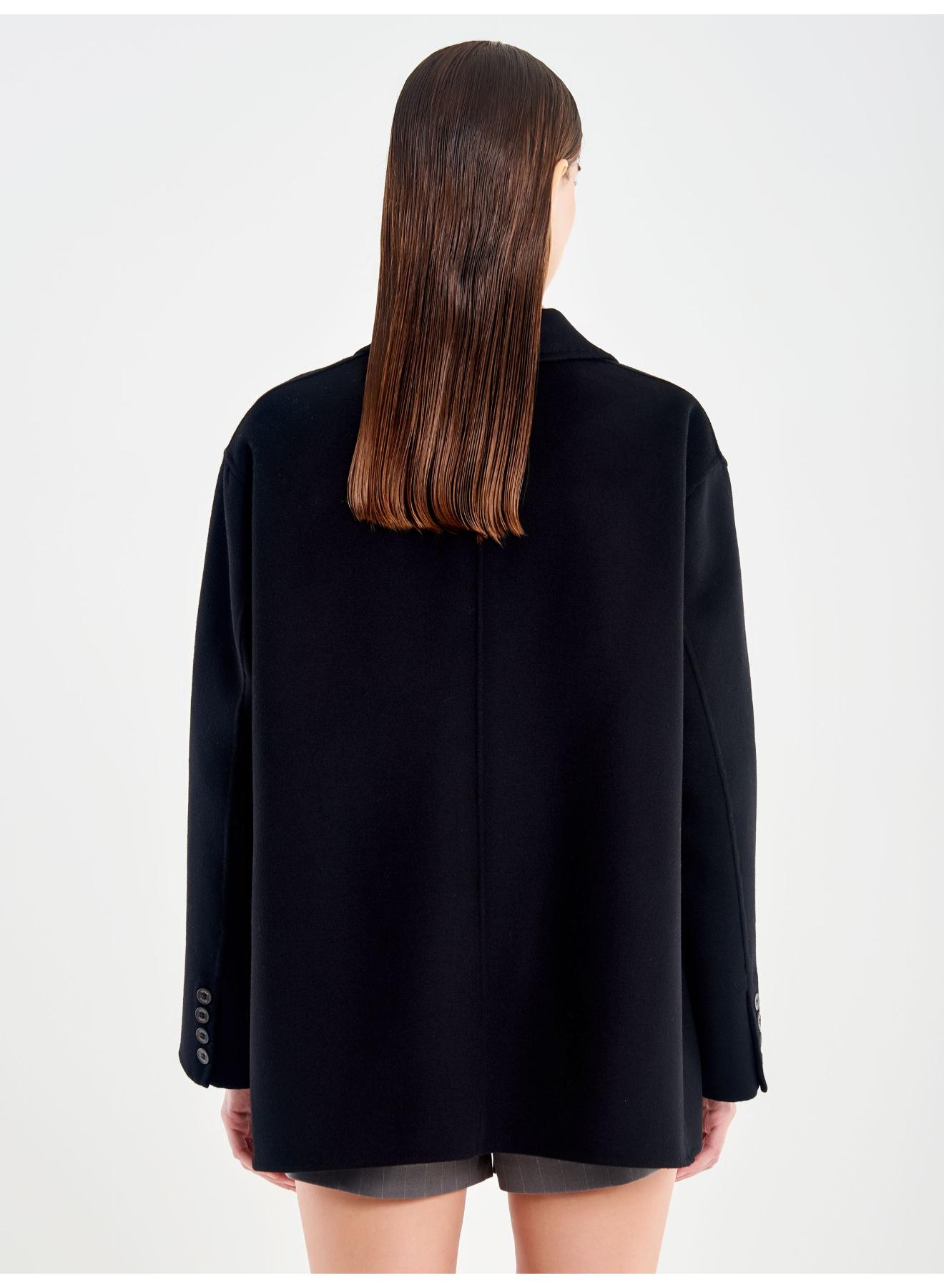 Dark Blue oversized Cardigan Coat Vicolo - 3