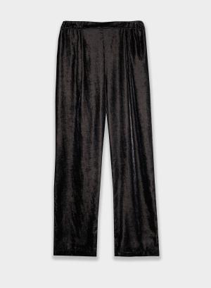 Anthracite velvet Trousers with elasticated waist Milla - 36784