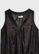 Anthracite sleeveless velvet Top with V neckline Milla - 1