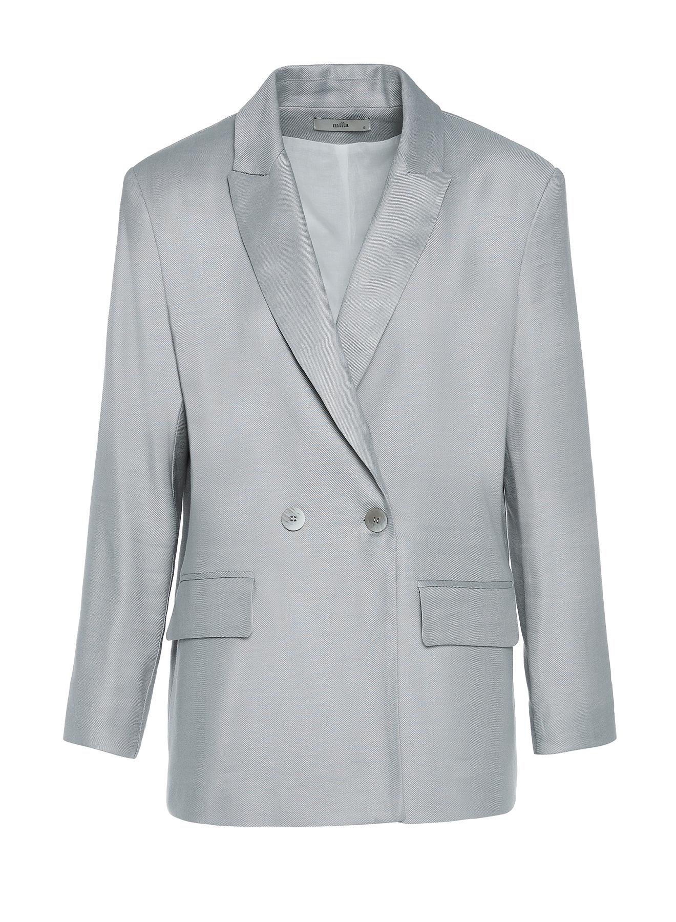 Light Grey double breasted Jacket Milla - 2