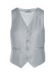Light Grey Vest with V neckline and buttons Milla - 3