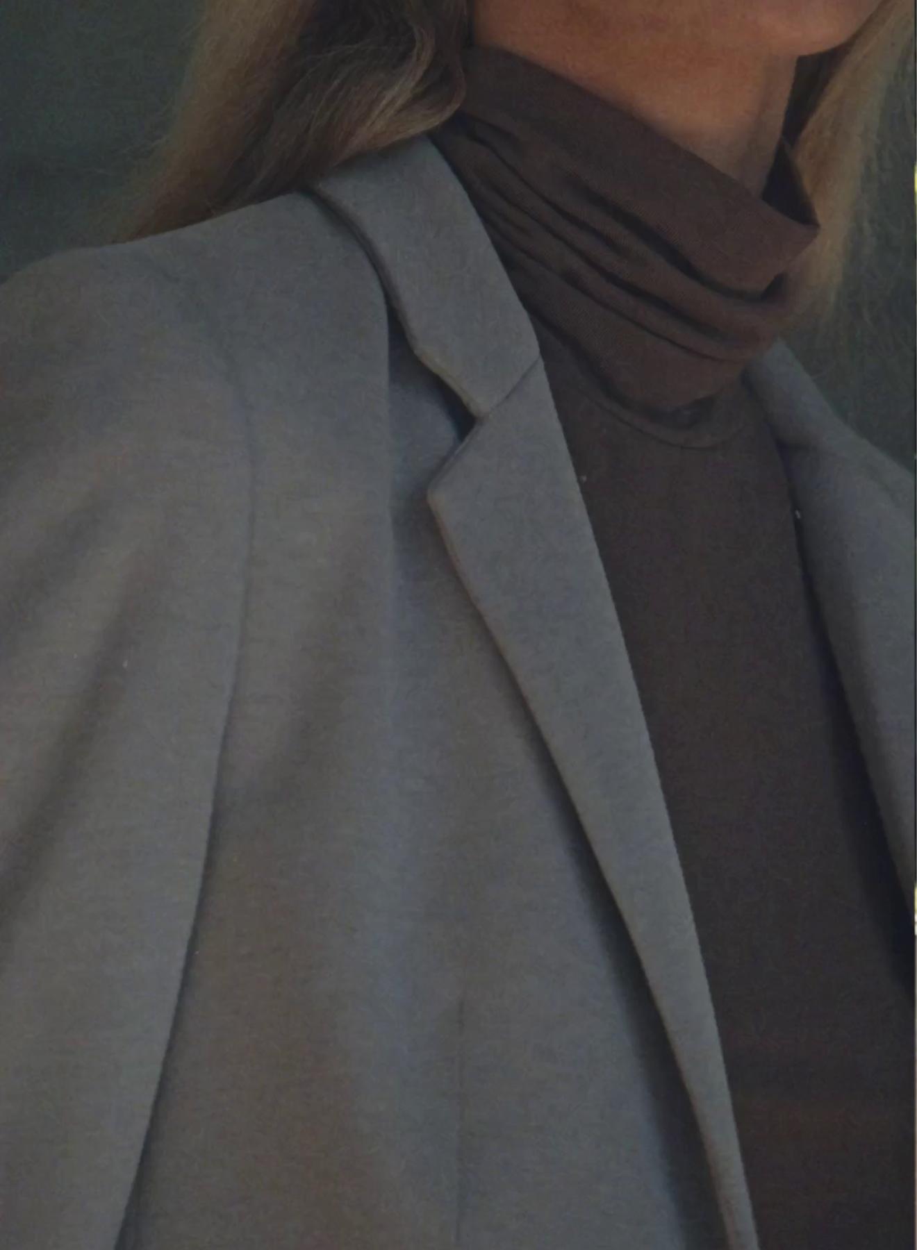 Μπεζ Σακάκι με ένα κουμπί Milla - 3