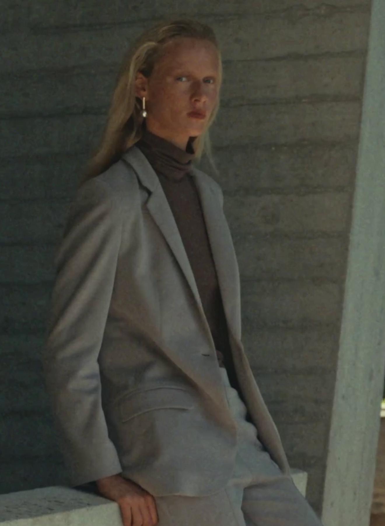 Μπεζ Σακάκι με ένα κουμπί Milla - 5