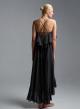 Black Dress with straps and with ruffles "AURA" Devotion Twins - 3