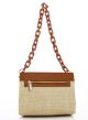 Natural-Taba shoulder-crossbody straw Bag with eco leather Valentino Bags - 1