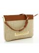 Natural-Taba shoulder-crossbody straw Bag with eco leather Valentino Bags - 2