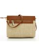 Natural-Taba shoulder-crossbody straw Bag with eco leather Valentino Bags - 3