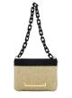 Natural-Black shoulder-crossbody straw Bag with eco leather Valentino Bags - 0