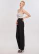 Black wide legs Trousers with pleats My Star - 2