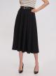 Black pleated Skirt with belt La Liberta - 1