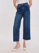 Navy Blue Straight-leg cropped jeans Emme Marella - 1