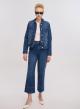 Navy Blue Straight-leg cropped jeans Emme Marella - 3
