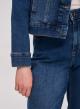 Blue stretch cotton Denim Jacket, straight fit Emme Marella - 1