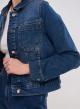 Blue stretch cotton Denim Jacket, straight fit Emme Marella - 2