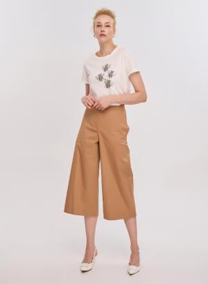 Camel cropped Trousers Emme Marella - 29035