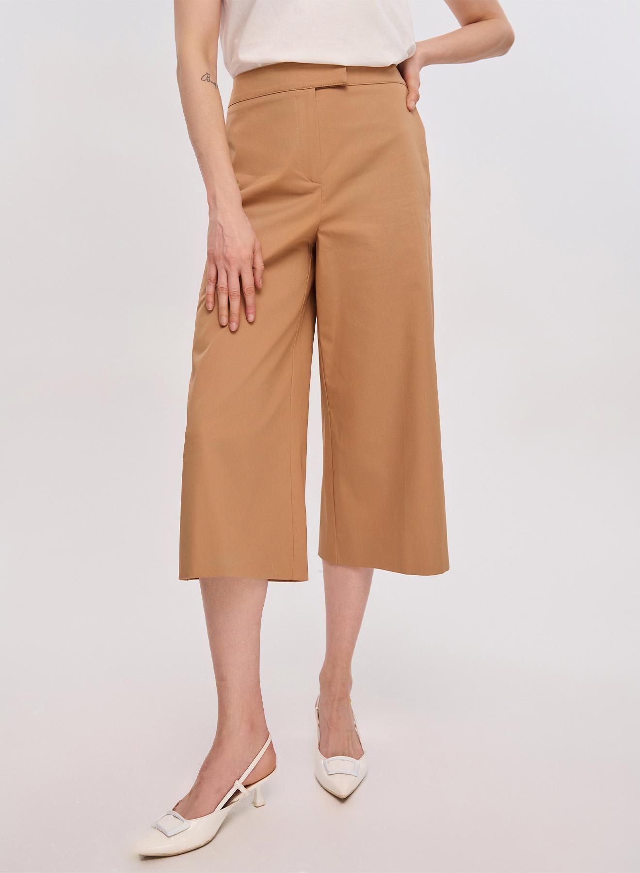 Camel cropped Trousers Emme Marella - 2