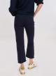 Navy Blue cropped five pockets Trousers slightly flared Emme Marella - 2