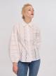 White cotton embroidery cut Shirt Lara - 0