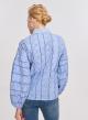 Light Blue cotton embroidery cut Shirt Lara - 2