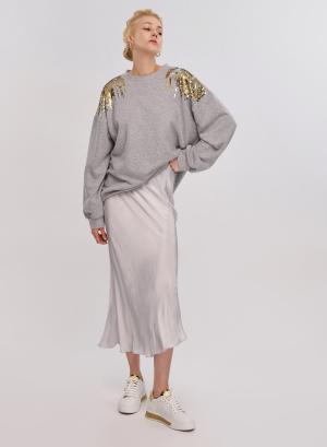 Grey Sweatshirt with golden sequins Vicolo - 29450