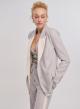 Light Grey/White two tone double breasted Jacket Vicolo - 4