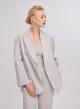Light Grey oversized Jacket with one button Vicolo - 0