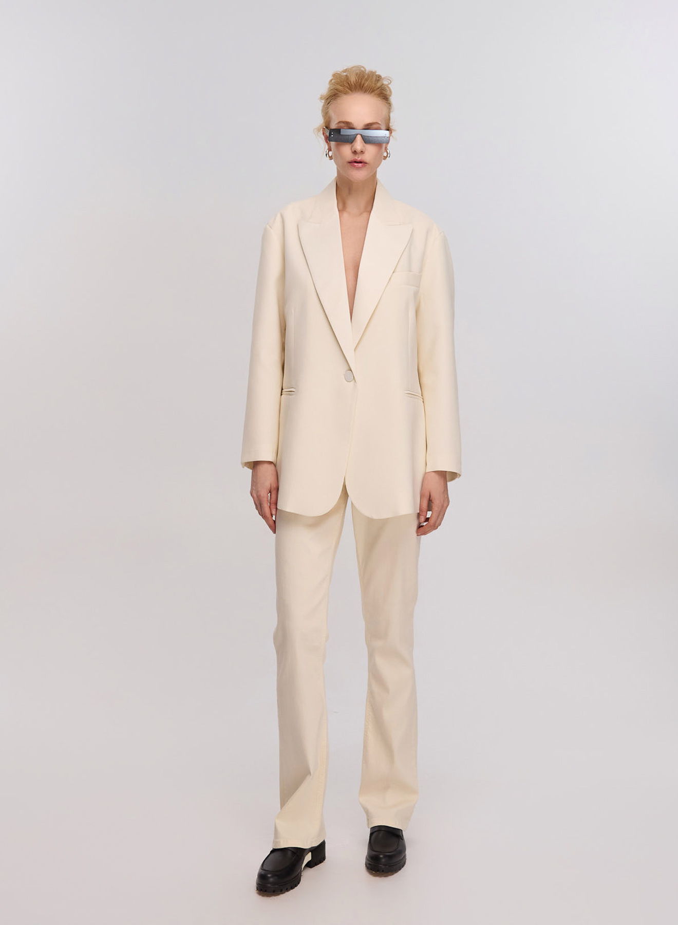 Vanilla oversized Jacket with one button Vicolo - 3