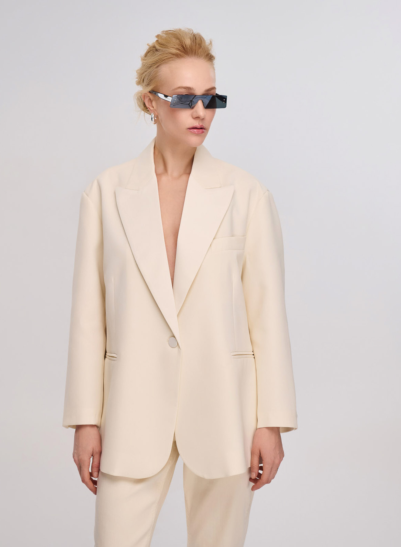 Vanilla oversized Jacket with one button Vicolo - 0