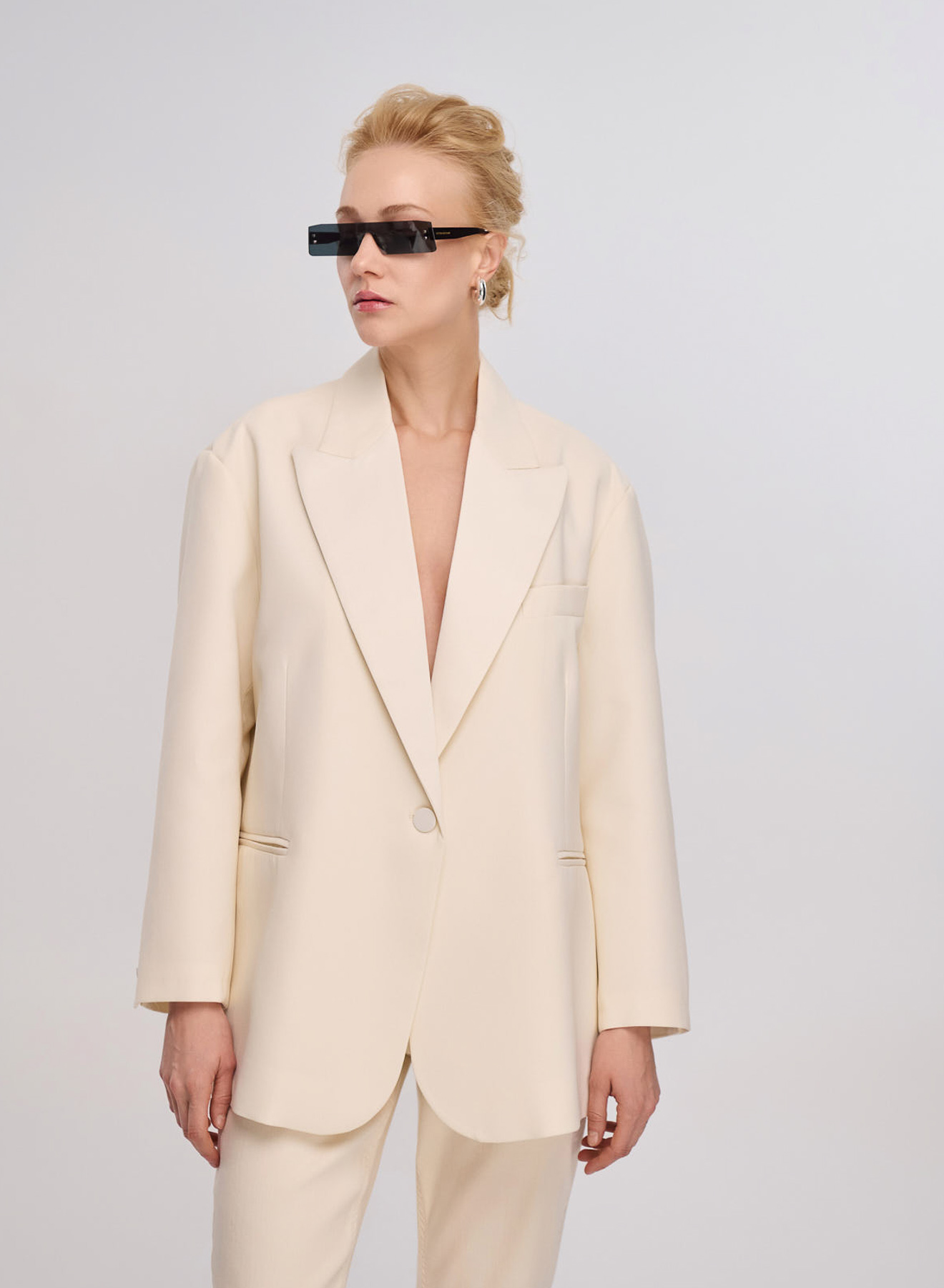 Vanilla oversized Jacket with one button Vicolo - 1